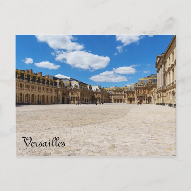 Carte Postale Cour d'entrée du château de Versailles - France (Devant)
