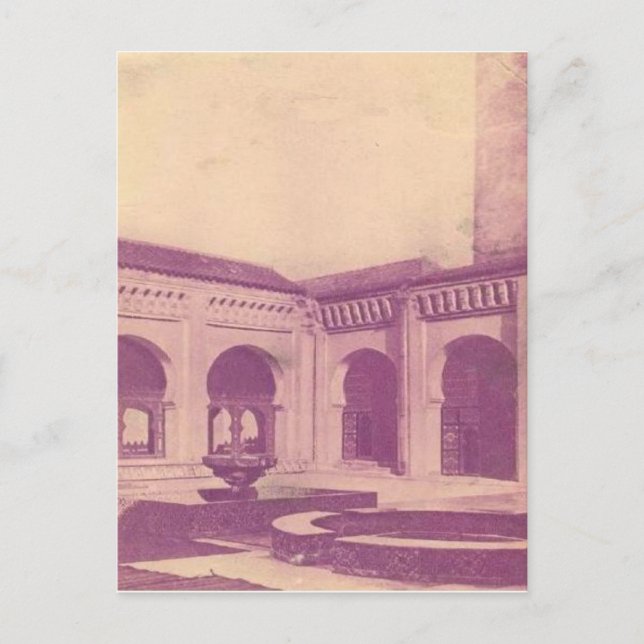 Carte Postale Cour vintage, Algérie 1910 (Devant)