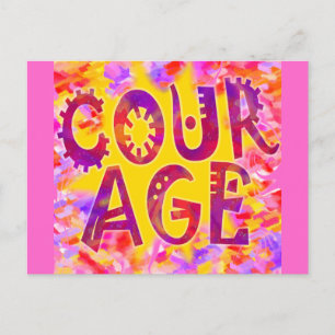 Carte Postale Courage