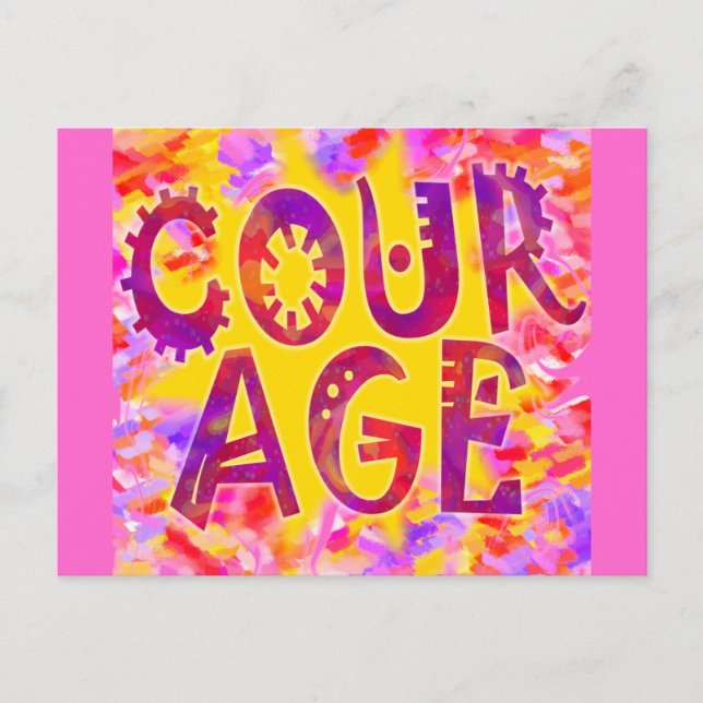 Carte Postale Courage (Devant)