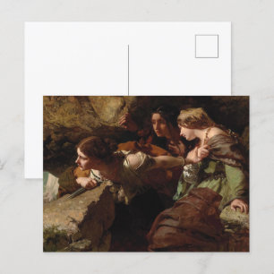 Carte Postale Courage, anxiété et désespoir, regarder la bataill
