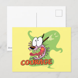 Carte Postale Courage du chien lâché Graphique fantôme