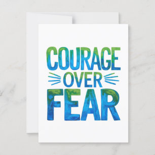 Carte Postale Courage sur la peur
