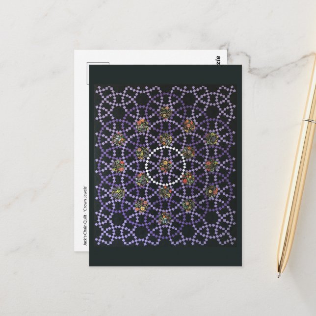 Carte postale Courbes de couronne (Devant/Arrière en situation)