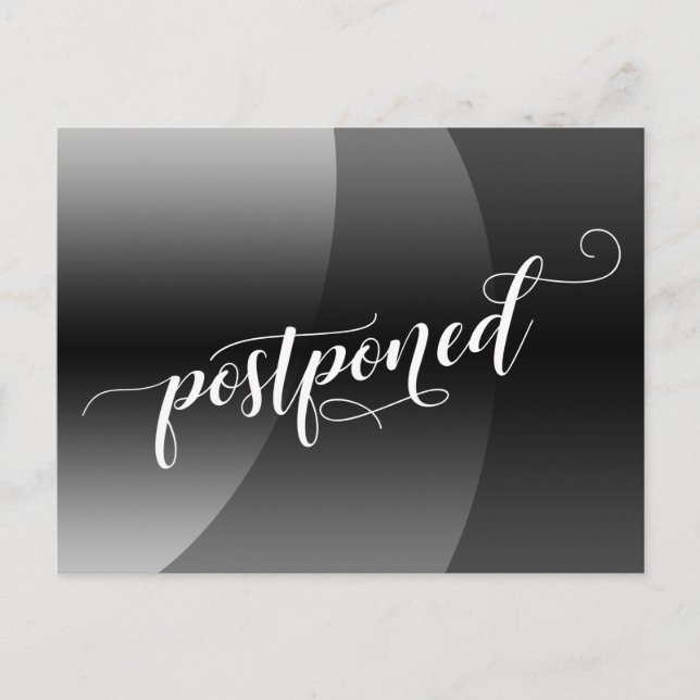 Carte Postale Courbes grises Faire-part Mariage repoussé (Devant)