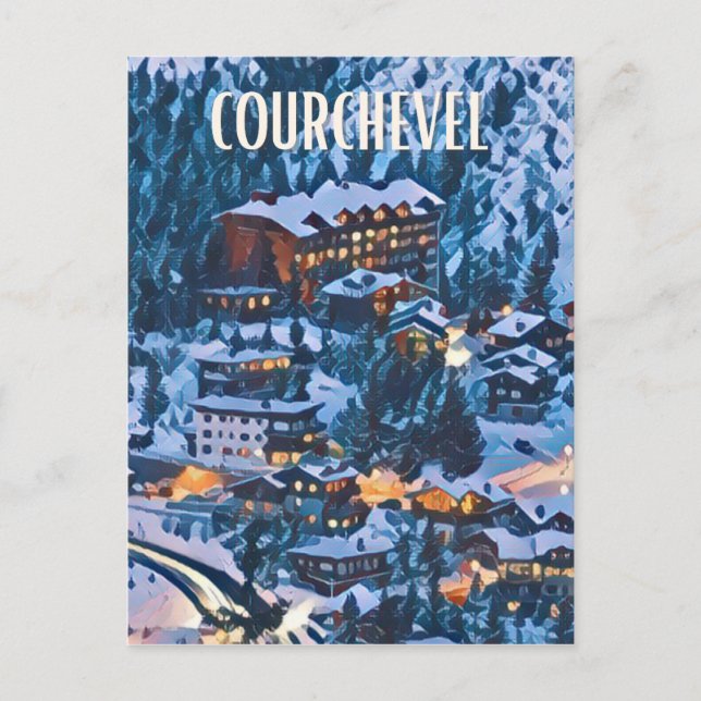 Carte Postale Courchevel Station de ski  (Devant)