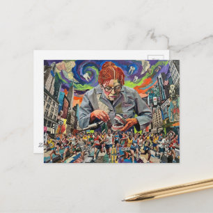 Carte Postale Coure Vite Le Dentiste Arrive Un Collage Surréalis