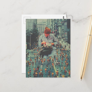Carte Postale Coure Vite Le Dentiste Arrive Un Collage Surréalis