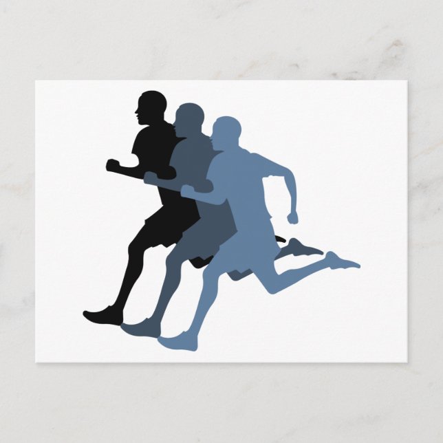 Carte Postale Coureur masculin (Devant)