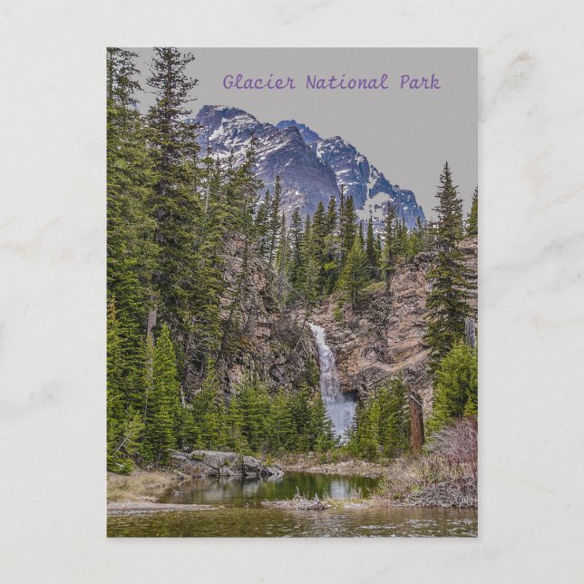 Carte Postale Courir Eagle Falls au printemps (Devant)