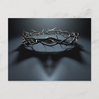 Carte Postale Couronne D'Épines Avec Ombre De La Couronne Royale