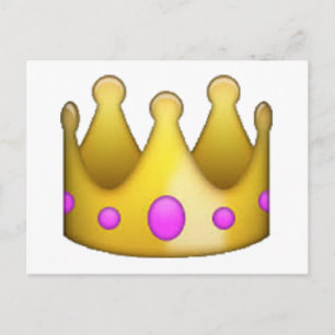 Carte Postale Couronne - Emoji