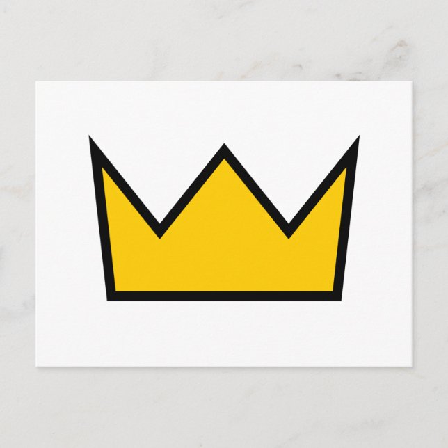 Carte Postale Couronne jaune (Devant)