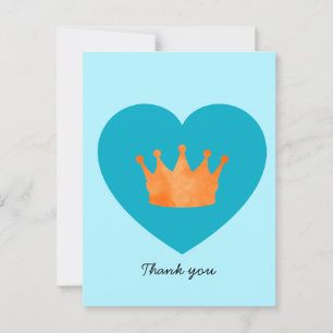 Carte Postale Couronne orange moderne géométrique minimaliste pe