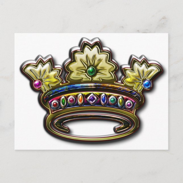 Carte Postale Couronne royale (Devant)