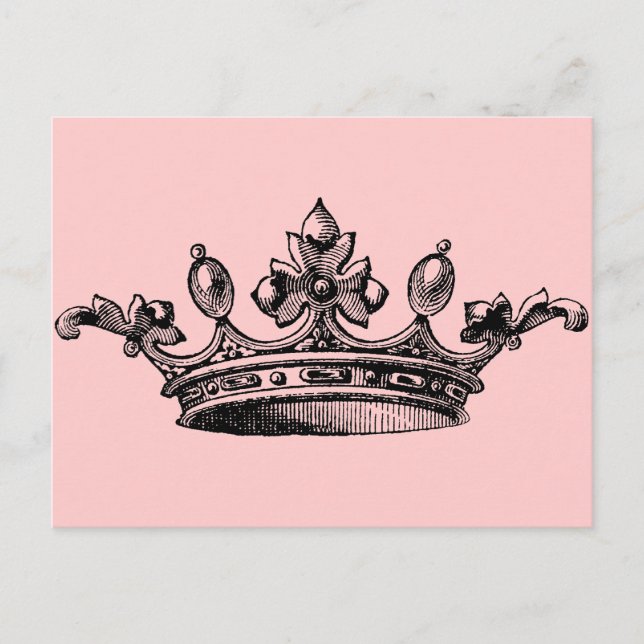 Carte Postale Couronne royale vintage (Devant)