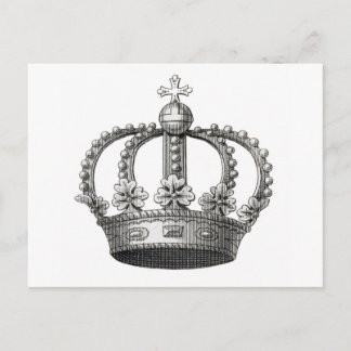 Carte Postale Couronne vintage