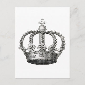 Carte Postale Couronne vintage
