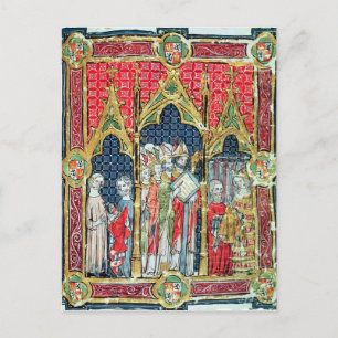 Carte Postale Couronnement des rois d'Aragon et de Castille