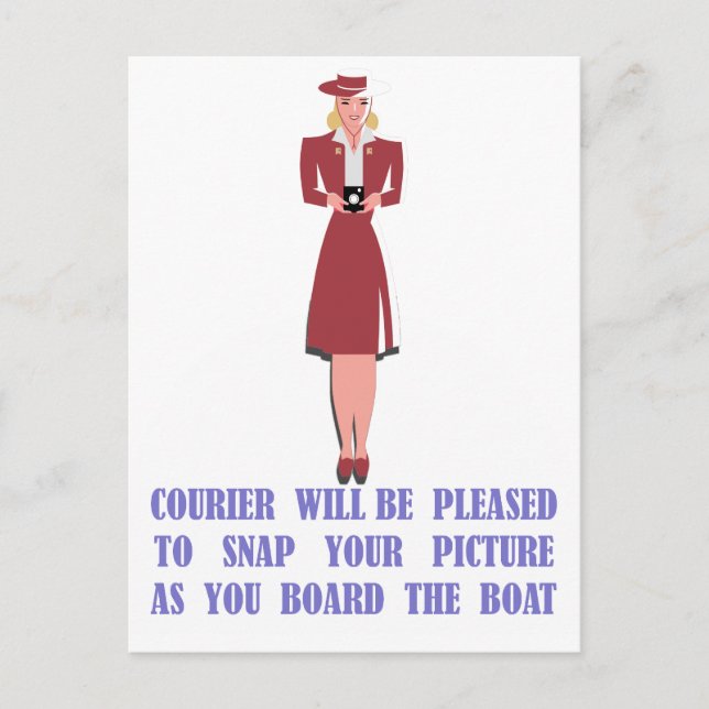 Carte Postale Courrier Catalina (Devant)