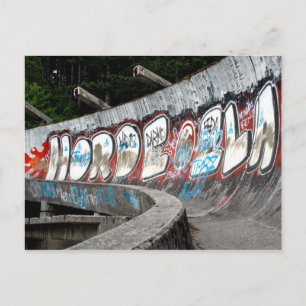 Carte Postale Cours de bobsleigh aux Jeux olympiques d'hiver de 