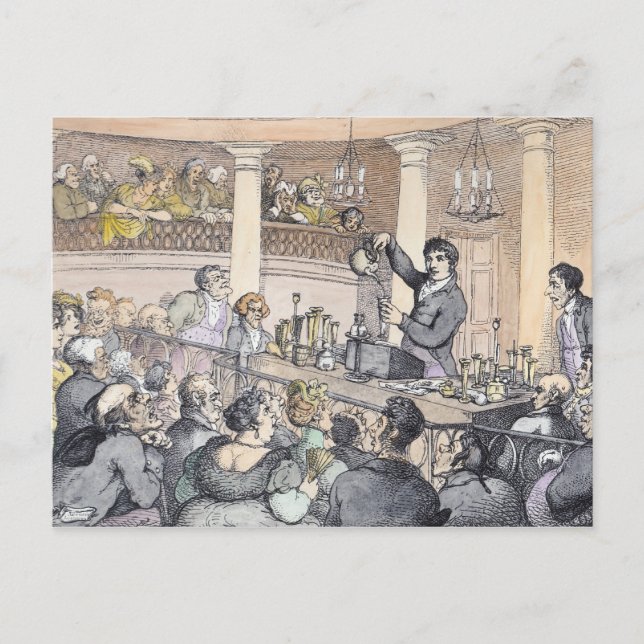 Carte Postale Cours de chimie, c.1809 (Devant)