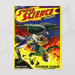 Carte Postale Cours de collision !