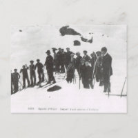 Cours de ski vintage pour les jeunes 1900