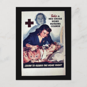 Carte Postale Cours de soins infirmiers à domicile à l'aide d'un