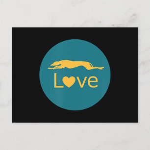 Carte Postale Course à la retraite Greyhound Love
