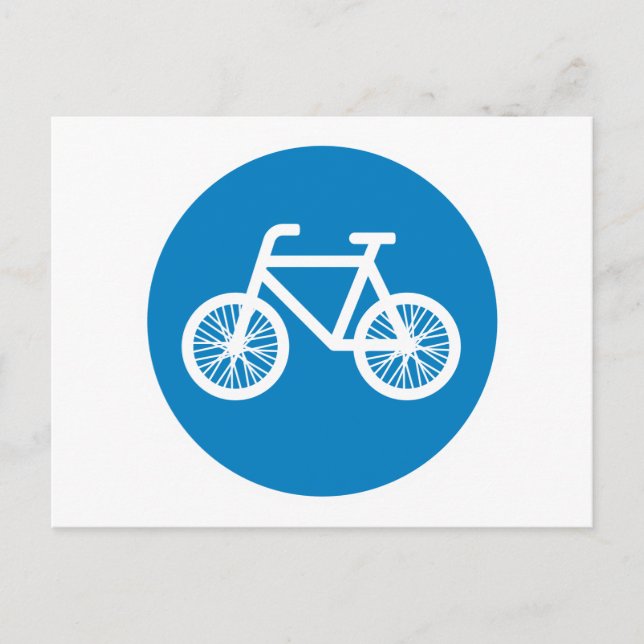 Carte Postale Course à vélo (Devant)