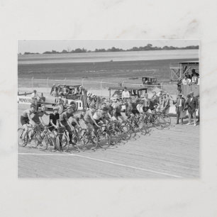 Carte Postale Course à vélo Laurel 1925 photo vintage