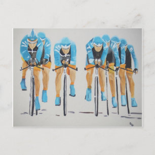Carte Postale Course au cycle