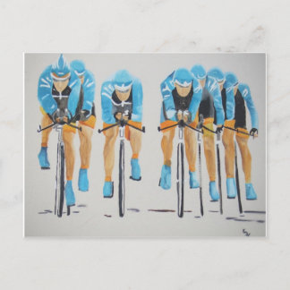 Carte Postale Course au cycle