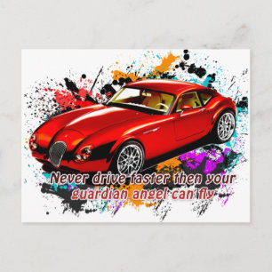 Carte Postale Course automobile