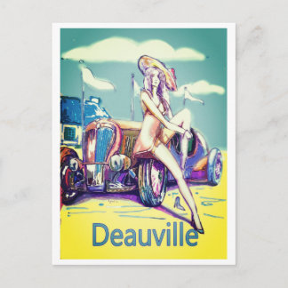 Carte Postale course automobile britannique 1900