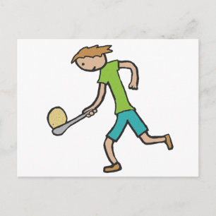 Carte Postale Course Aux Oeufs Et À La Cuillère