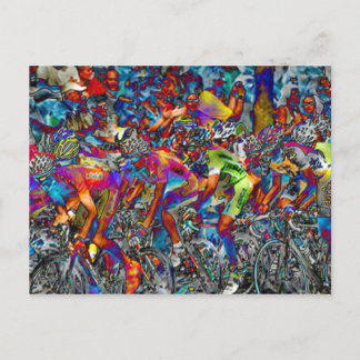 Carte Postale Course Cycliste