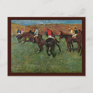 Carte Postale Course De Cheval Avant Le Début Par Edgar Degas