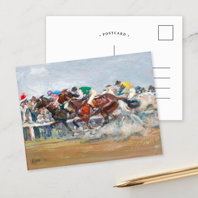 Carte Postale Course de chevaux | Angelo Jank (Créateur téléchargé)
