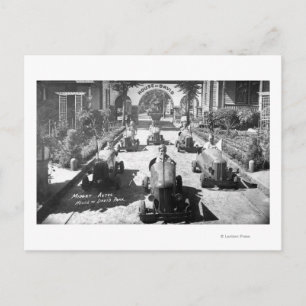 Carte Postale Course d'enfants en voitures miniatures