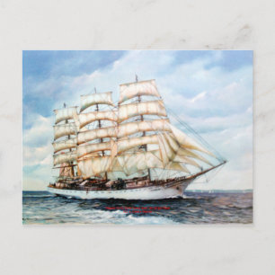 Carte Postale Course des grands navires Regata Cutty Sark/Cutty 