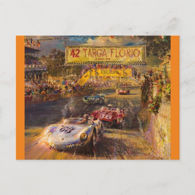 Carte Postale Course d'Oldtimer (Devant)