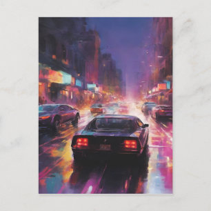 Carte Postale Course dynamique Cityscape