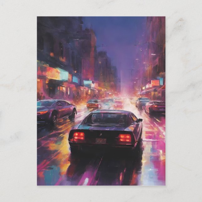Carte Postale Course dynamique Cityscape (Devant)