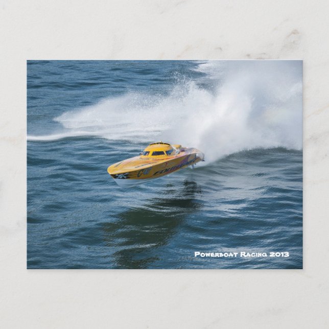 Carte Postale Course en bateau à moteur (Devant)