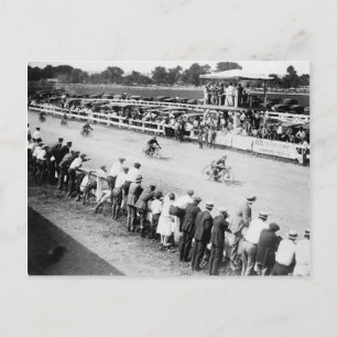Carte Postale Course moto