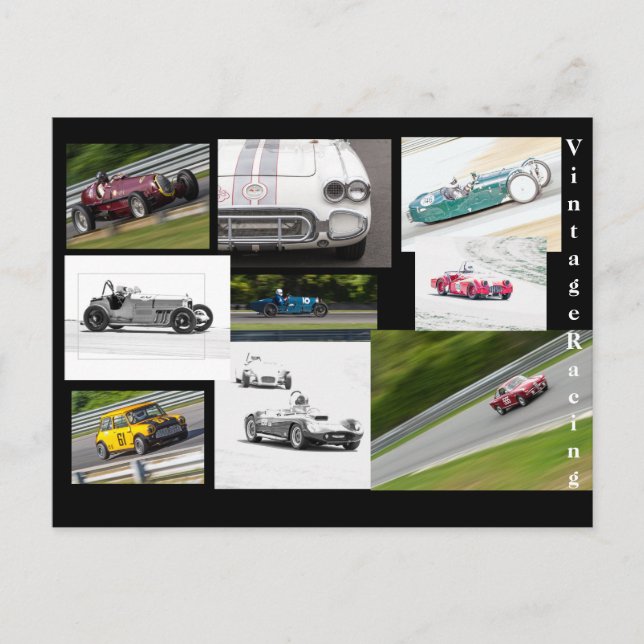 Carte Postale Course vintage (Devant)
