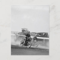 Course vintage de moto