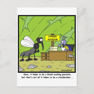 Carte Postale courtier en valeurs mobilières